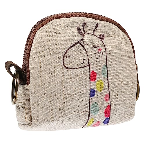 Aufbewahrungstasche Storage Boxes aufbwahrungs-Box toiletries Bag für Geldbörsen aus Leinen Münzbeutel für Mädchen Reise-Kosmetiktasche Münzhalter Leinen- von TENDYCOCO