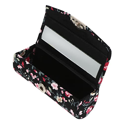 TENDYCOCO Bestickte Lippenstift-Box Vintage Lippenstift Halter für Frauen Vintage Geldbörsen für Frauen Geldbörse Brieftasche Chapstick Behälter Lipgloss Geldbörse Halter von TENDYCOCO