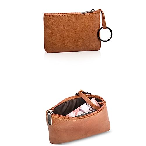 TENDYCOCO Braune Lederhandtasche Geldbörse Leder Clutch Leder Geldbörse von TENDYCOCO