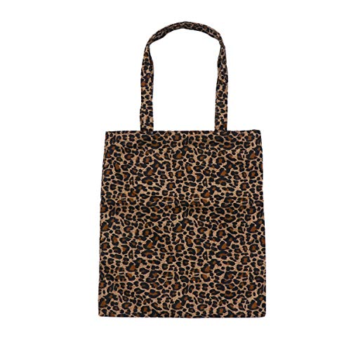 TENDYCOCO Canvas Tote Bag große Animal-Print-Umhängetasche Leopard Handtaschen für Frauen von TENDYCOCO