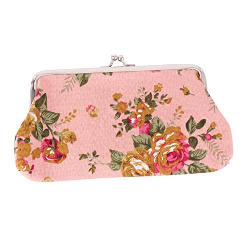 TENDYCOCO Clutch mit Schnalle Floral Bestickte Geldbörse Geldbörse für Damen Modische Brieftasche von TENDYCOCO