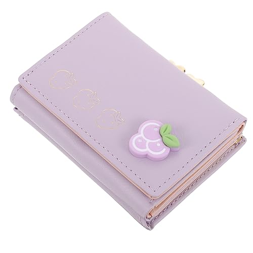 TENDYCOCO Süße Dreifach Gefaltete Damen-geldbörse Mini-geldbörse Geldbörse Für Mädchen Modischer Kreditkartenhalter Aufbewahrungstasche Aus Pu-Leder von TENDYCOCO