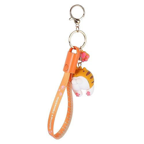 Praktisches Typ-c-datenkabel Mit Schlüsselanhänger Orangefarbenes Cartoon-Design Mehrzweck-ladekabel Für Telefone von TENDYCOCO