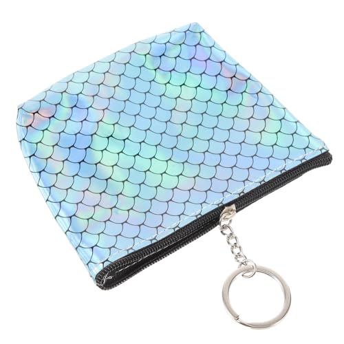 TENDYCOCO Damen Pu Geldbörse Kurz Multifunktionale Kartenhalter Clutch Mit Reißverschluss Für Studenten Und Berufstätige Blau Handlich Und von TENDYCOCO