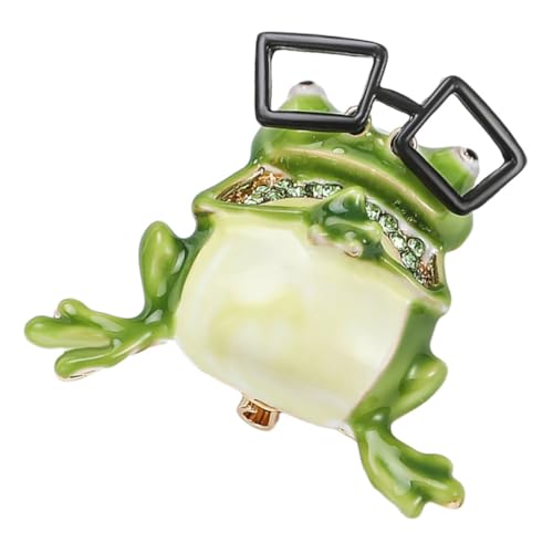 Brosche in Froschform Süße Brosche für Damen Dekorative Anstecknadel Einzigartige Tierbrosche Modisches Accessoire Als Kleidungsdekor von TENDYCOCO