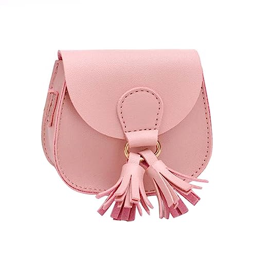 TENDYCOCO Für Mini Schulter Pu Quaste Tragbare Tasche Mode Umhängetasche Halter Kinder Kinder Mädchen Rosa Im Freien von TENDYCOCO