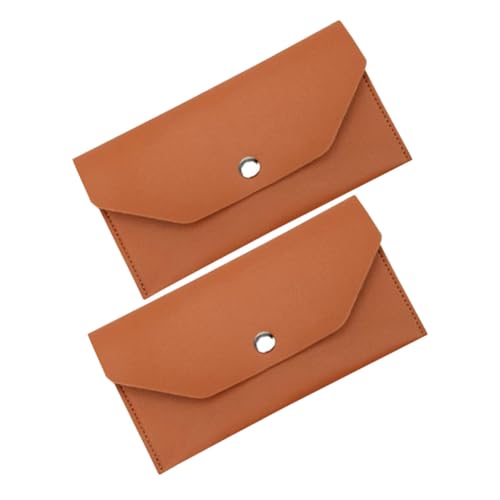 TENDYCOCO Geldbörse Für Damen 2er-Pack Pu-Leder Geldbeutel Im Umschlagdesign Damengeldbörse Organisierte Aufbewahrung Von Bargeld Und Dokumenten von TENDYCOCO