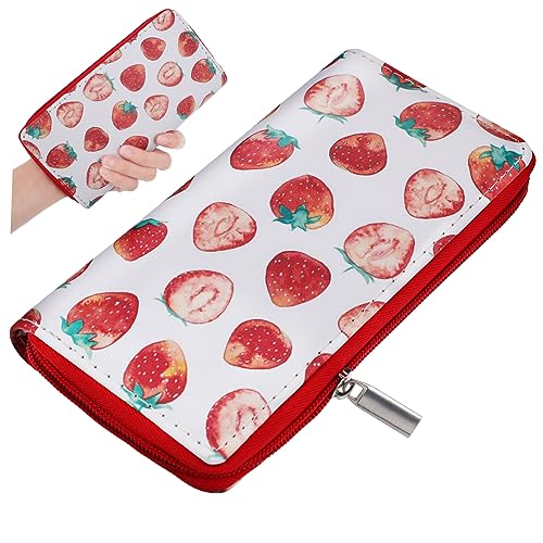 TENDYCOCO Erdbeer-geldbörse – Geschütztes Großes Fassungsvermögen Kawaii-Design Pu-Leder Für Mädchenhandtaschen von TENDYCOCO