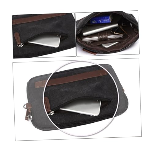 TENDYCOCO Geldbörse mit Reißverschluss multifunktionale Brieftasche Men Bag Men's Wallets multifunktionale Handtasche Geldbörse mit Geldscheinklammer Herrenhandtasche Herren Geldbörse Black von TENDYCOCO