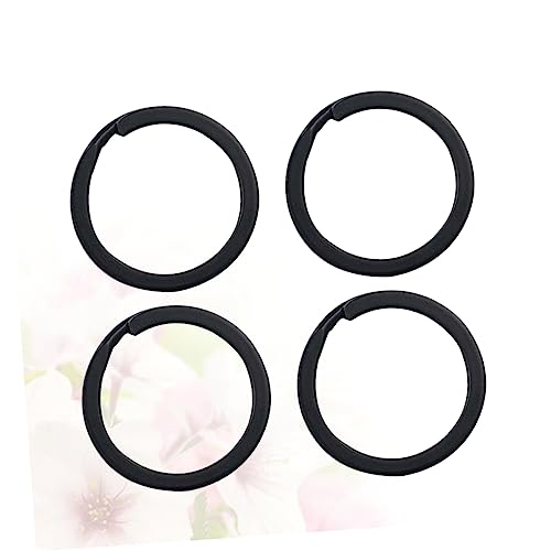 TENDYCOCO Geteilter Schlüsselanhänger Schlüsselanhänger Schlüsselanhänger Kreis Geteilter Schlüsselanhänger Geteilter Runder Schlüsselanhänger Schwarz von TENDYCOCO