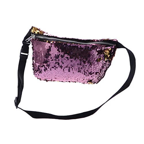 TENDYCOCO Doppelte Pailletten Gürteltasche Für Damen Bequeme Und Verstellbare Waist Bag Im Trendigen Design Für Outdoor-aktivitäten Reisen Und Sport von TENDYCOCO
