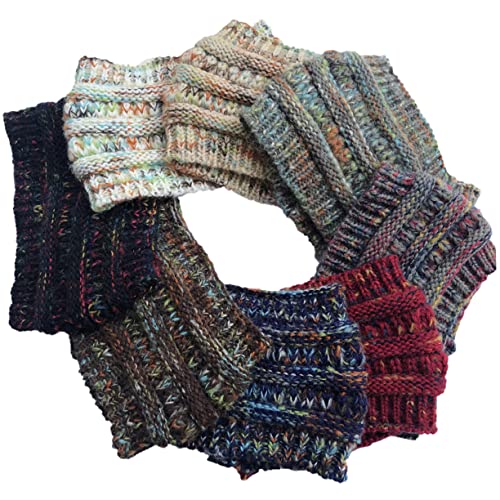 TENDYCOCO Haarband Aus Wolle Sport Stirnbänder Für Damen Hüte Und Mützen Gestricktes Stirnband Für Damen Stirnband Zum Waschen Des Gesichts Unordentliche Mütze Mit Hohem Dutt Warm von TENDYCOCO