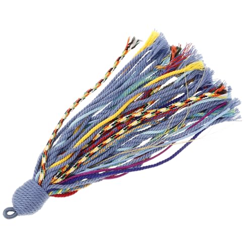 Quaste Schlüsselanhänger Handgesponnene Baumwolle Charm Schmuck Quasten für -Accessoires von TENDYCOCO