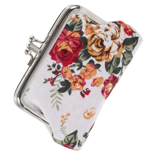 TENDYCOCO Floral Change Purse Für Damen Vintage Handtaschen Geldbörse Multifunktionale Aufbewahrung Für Münzen Und Karten Doppellagiges Canvas Design Für Unterwegs von TENDYCOCO