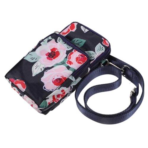 TENDYCOCO Tragbare Umhängetasche Für Das Telefon Umhängetasche Für Mobiltelefone Blumendruck Für Unterwegs von TENDYCOCO