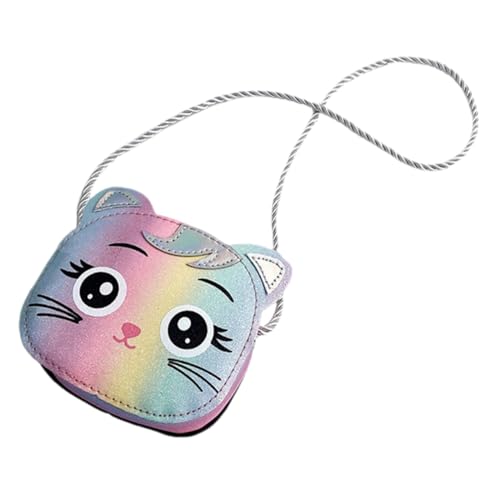 TENDYCOCO Katzenförmige Junge Mädchen Umhängetasche Mini Schultertasche Für Mädchen Und Jungen Süßes Design Vielseitig Verwendbar Für Kleine Accessoires Und Münzen von TENDYCOCO