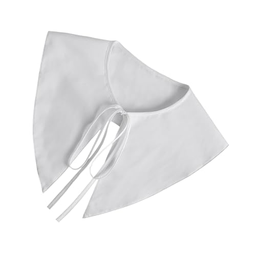 Abnehmbare Hemden Für Damen Blusen Einsatzkragen Falscher Reverskragen Für Mädchen Leicht Stilvoll Weiß von TENDYCOCO