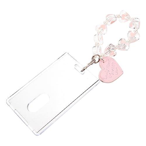 TENDYCOCO Kreditkartenhülle Tasche Schlüsselanhänger Durchsichtiger Kartenhalter im Portemonnaie Kartenhüllen Protect schutzzelt Schlüsselanhänger-Fotohalter Schlüsselanhänger Kawaii Acryl von TENDYCOCO