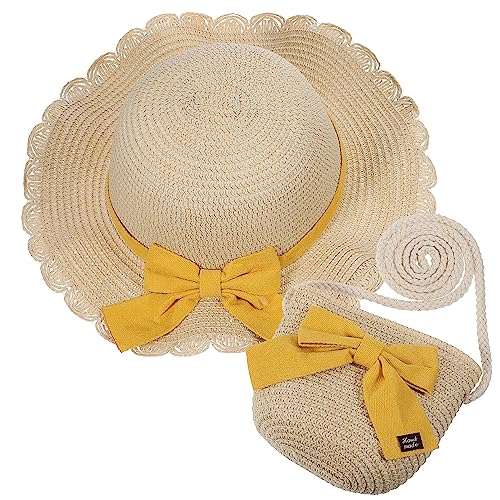 TENDYCOCO Mädchen-Strohhut Und Tasche Mädchen-Sonnenhut-Umhängetaschen-Sets Für Kinder TENDYCOCO Mädchen-Strohhut Und Tasche Mädchen-Sonnenhut-Umhängetaschen-Sets Für Kinder von TENDYCOCO