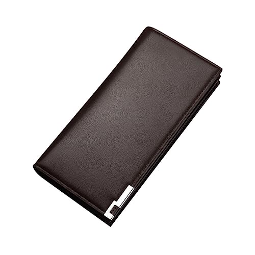 TENDYCOCO Modische Herren-geldbörse Mit Kartenhalter Großes Fassungsvermögen Pu-Leder Für Geld Und Stilvolles Kaffeebraunes Zum Geburtstagsfest von TENDYCOCO