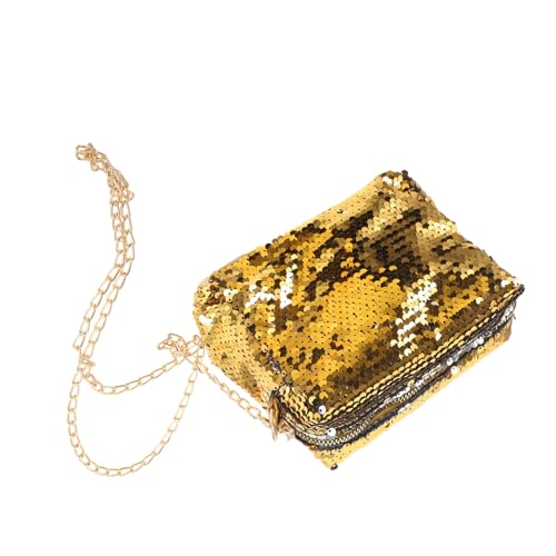 Süße Pailletten Umschlag Tasche Frauen Schulter Tasche Tote Handtasche Abnehmbarer Gürtel von TENDYCOCO