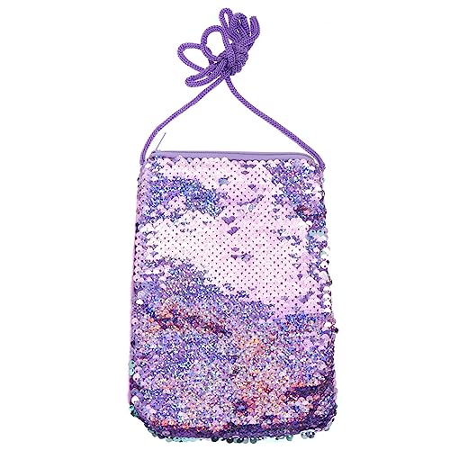 TENDYCOCO Pailletten Umhängetasche Flip Paillette Münzfach vertikal Handy Geldbeutel reversible Paillettenhand Glitzern Umhängetasche bling Telefongeldbeutel mini für Frauen Mädchen Kinder Kinder von TENDYCOCO