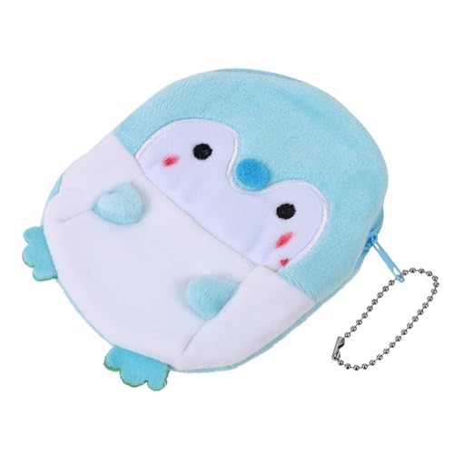 TENDYCOCO Penguin Purse Plüsch Geldbörse Niedliche Tragbare Kleingeldbörse Für Erwachsene Und Junge Mädchen Weichem Plüsch Für Münzen Schlüssel Und Kleine Gegenstände Für Reisen von TENDYCOCO