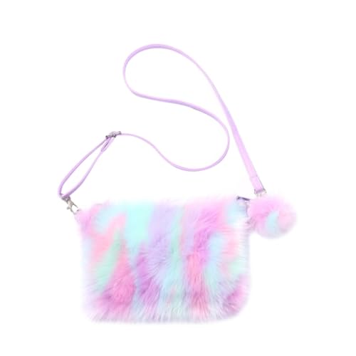 TENDYCOCO Batik-umhängetasche Aus Plüsch Für Damen Einzelne Schultertasche Aufbewahrung Modische Lässige Schultertasche Für Reisen Und Partys von TENDYCOCO