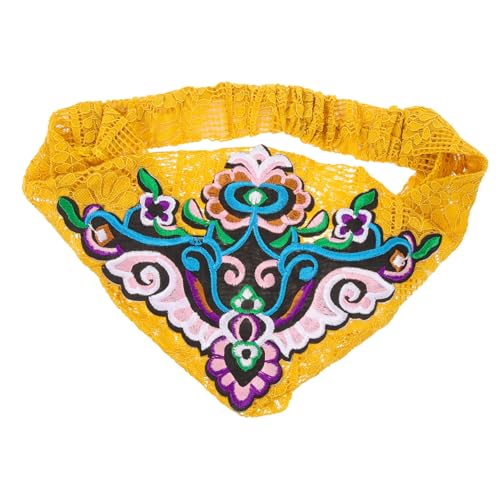 TENDYCOCO Retro Ethnisches Stirnband Vintage-bandana-stirnband Bandana Für Haare Haarschal Für Damen Haarbandana Für Frauen Haarbandanas Vintage-bandana-stirnbänder Spitze Yellow TENDYCOCO Retro Ethnisches Stirnband Vintage-bandana-stirnband Bandana Für Haare Haarschal Für Damen Haarbandana Für Frauen Haarbandanas Vintage-bandana-stirnbänder Spitze Yellow von TENDYCOCO