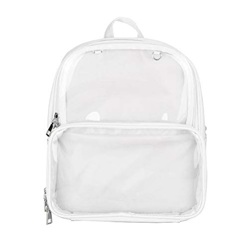 TENDYCOCO Rucksack Transparent Bookbag Ita Bag Klar Schultasche Wasserdicht für Frauen Mädchen von TENDYCOCO