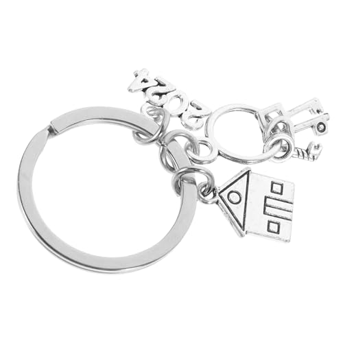 TENDYCOCO Schlüsselanhänger Zum Einzug Schmuck Für Neue Hausbesitzer Neues Zuhause Schlüsselanhänger Erster Schlüsselring Für Zu Hause Schlüsselanhänger Zur Wohnungserwärmung Legierung von TENDYCOCO