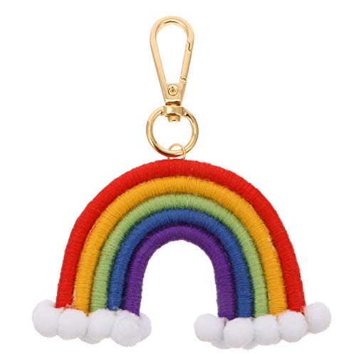 TENDYCOCO Schlüsselring Anhänger Schlüsselbehang Schmuck Regenbogen Stil Schlüsselanhänger Tasche Anhänger von TENDYCOCO