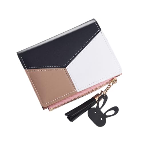 TENDYCOCO Schwarze Quasten-geldbörse Für Damen Mini-geldbörse Mit Reißverschluss Modische Clutch Tragbare Brieftasche Zum Geburtstag von TENDYCOCO