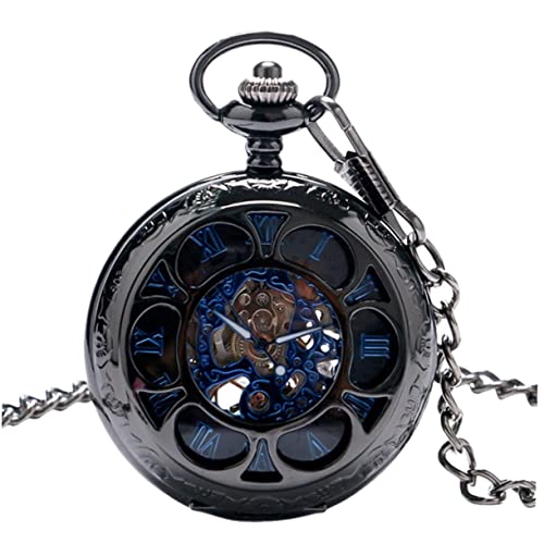 TENDYCOCO Mechanische Skelett-taschenuhr Vintage Römische Ziffern Zifferblatt Kettenuhr TENDYCOCO Mechanische Skelett-taschenuhr Vintage Römische Ziffern Zifferblatt Kettenuhr von TENDYCOCO
