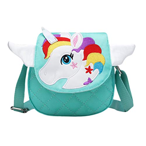 TENDYCOCO UmhäNgetasche MäDchen Einhorn Design Kleine Tragetasche Aus Leichtem Canvas FüR Schule Reisen Und Alltag 14 X 5 X 13 Cm Umweltfreundliche Geschenkwahl von TENDYCOCO