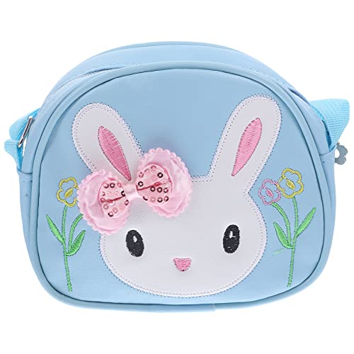 TENDYCOCO Umhängetasche Für Mädchen Clutch Für Geldbeutel Für Mädchen Und Frauen Ostern Geldbörse Einhorn Tasche Hasenmädchen Geldbörse Einhorn Kostüm Blau Kind Pu-leder Bote Mode Prinzessin von TENDYCOCO