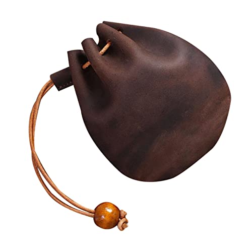 TENDYCOCO Ledertasche Federmäppchen Minitasche Tasche Wickeltasche Schlüsseltasche Kaffee von TENDYCOCO