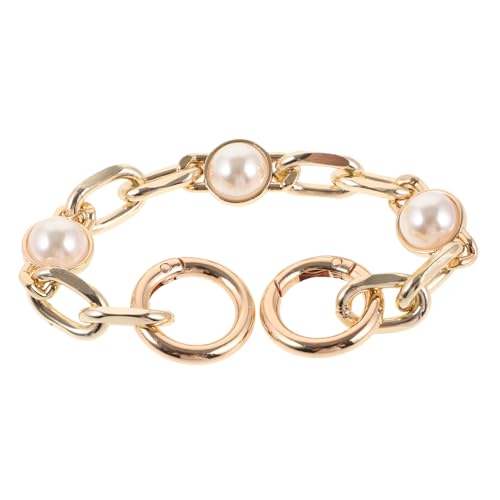 TENDYCOCO Zubehör für Taschenketten Taschenriemen ersetzen Taschengriffriemen Handtaschenkette Taschengriff Ersatzkette DIY taschenzubehör kette geldbörse riemen Aluminiumlegierung Golden von TENDYCOCO