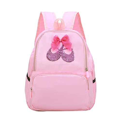 TENDYCOCO Ballerina-Rucksack, Ballett, Tanztasche, Pailletten, Kleinkinder-Rucksack, Schultasche für kleine Mädchen und Kinder, rose, About 25x 12x 33cm, Kinder-Rucksäcke von TENDYCOCO