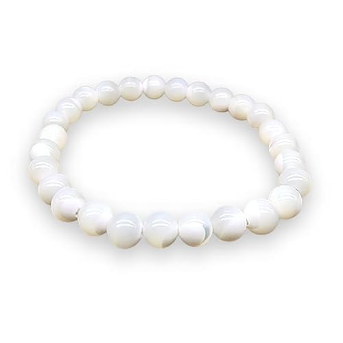 TENET - Armband mit Kugeln aus echtem Naturstein -, 7 mm, Stein, Amazonit von TENET