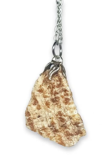 TENET -Anhänger Halskette Mineralien Halbedelsteine Handarbeit (rohes Aragonit) von TENET