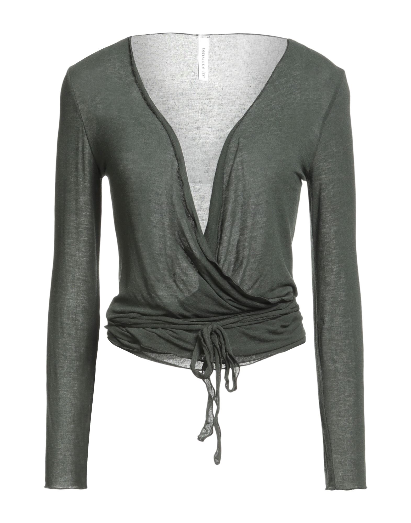 TENSIONE IN Wickelpullover Damen Militärgrün von TENSIONE IN