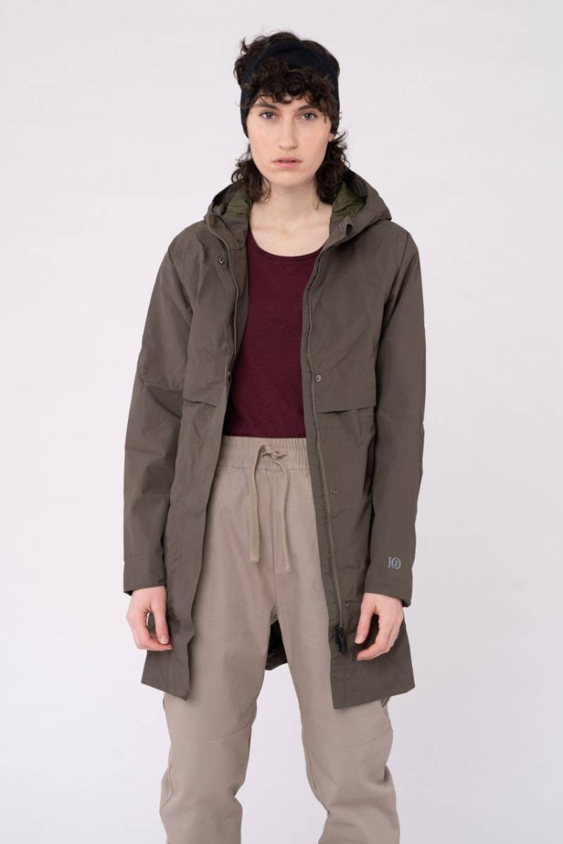Lange Regenjacke aus recyceltem Polyester, Recycled von TENTREE