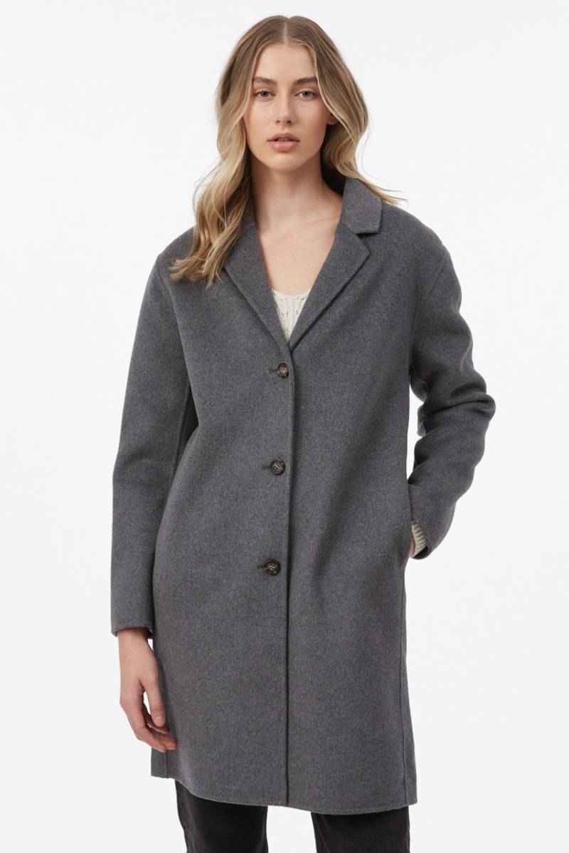 Wollmantel Longline aus recycelter Wolle, Merino/Schafswolle von TENTREE