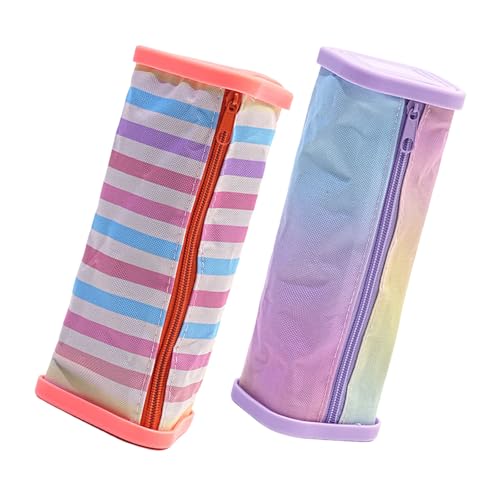 2pcs Große Kapazität Stiftstiftkoffer Reißverschlussbeutel Bleistifttasche Großes Fach Für Student Boy Girl Travel School Multifunktionale Tasche von TENYELE