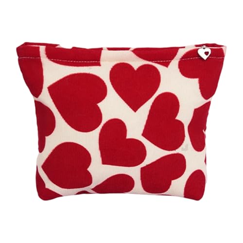 Aufbewahrungstasche mit Kordelzug, schöne Make-up-Tasche, Reise-Kosmetiktasche, großes Fassungsvermögen, herzförmige Waschung für Damen, herzförmiges Make-up, Kulturbeutel, schöne Waschung, Kordelzug von TENYELE