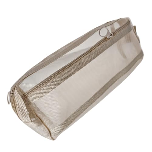 Clear Pencil Case Doppelschichten Meshes Stifte Beutel Meshes Tasche Große Kapazität Stiftbeutel Zurück In Die Schulmaterial Für Mädchen Clear Pen Case Doppelschichten Mesh Organisatoren von TENYELE