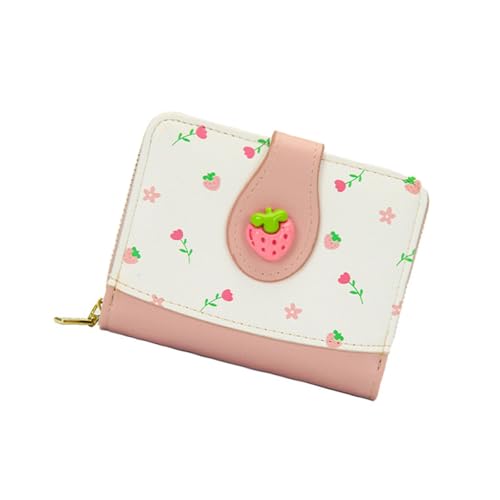 Damen PU Leder Bifold Wallet Compact Kreditkartenetui Geldbörse mit Münzfach Reise Geld Tasche Damen Geldbörse Geldtasche, B, Mass Beauty von TENYELE