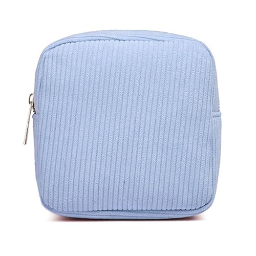 Frauen Cord Make Up Beutel Mit Reißverschluss Reißverschlussmünze Kosmetikbeutel Kosmetische Beutel Tragbarer Toilettenorganisator Aufbewahrungsbeutel Corduroy Organisator Geldbeutel von TENYELE