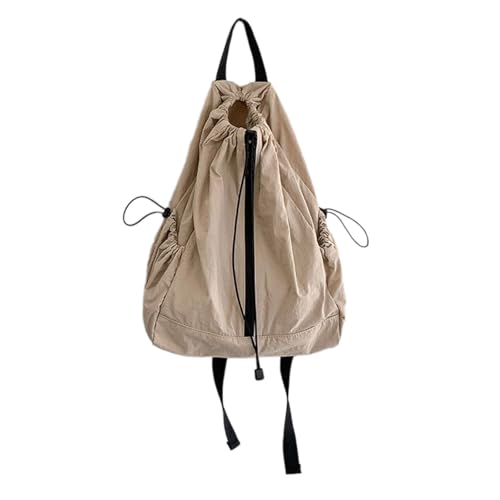 Frauen Reisen Rucksack Ruched Draw String School Sporttasche Große Kapazität Für College Damen Draw String School Girl Travel von TENYELE